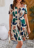 Now In Stock! Fashionable Boho Belted A Line Dress